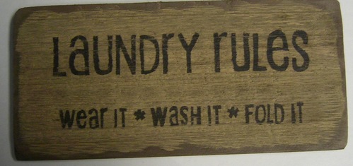 Laundry Rules...