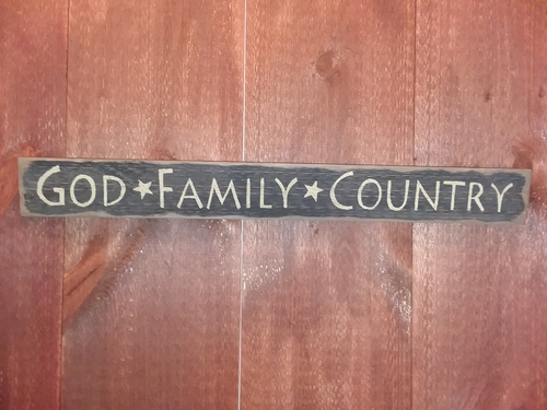 God Family Country