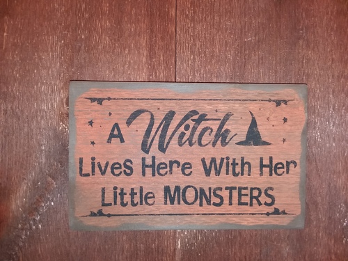 A witch lives here with...