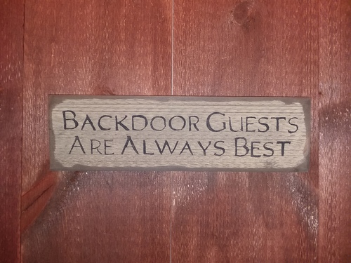 Backdoor guests are...