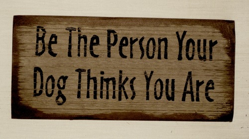 Be the person your dog...