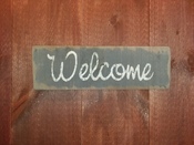 Welcome- small gray SLAT