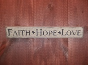 Faith Hope Love 24x4