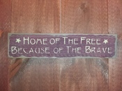 Home of the free because of...