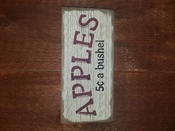 Apples 5c a bushel
