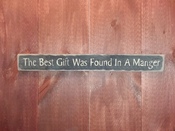 The best gift was found in a manger