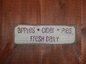 Apples, Cider, Pies...