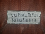 I childproofed my house...