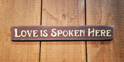 Love is spoken here