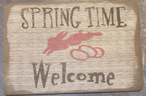 Springtime Welc (bunny)